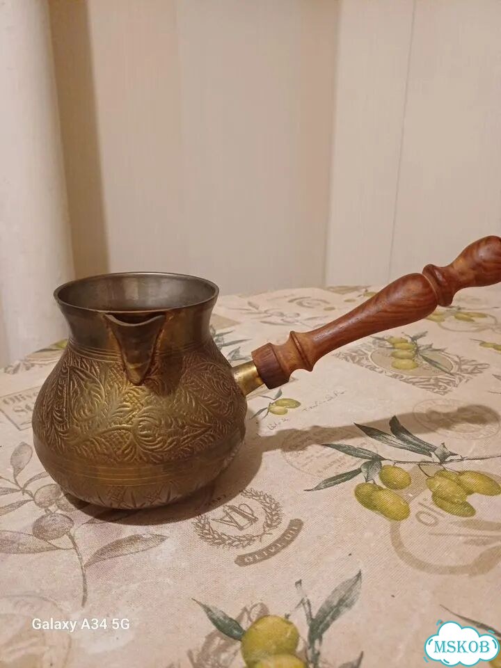 Турка для кофе латунь фото 4