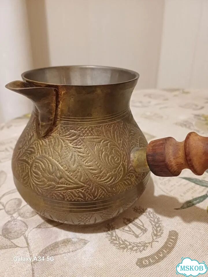 Турка для кофе латунь фото 5