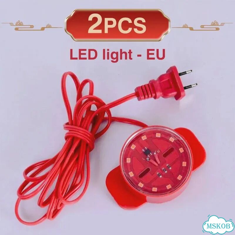 Красный LED фонарь EU Plug 2 шт фото 1