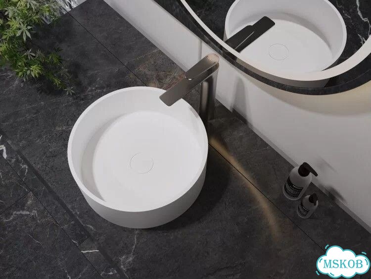 Раковина из искусственного камня NT Bagno Amaro NT412 установка накладная материал искусственный кам фото 5