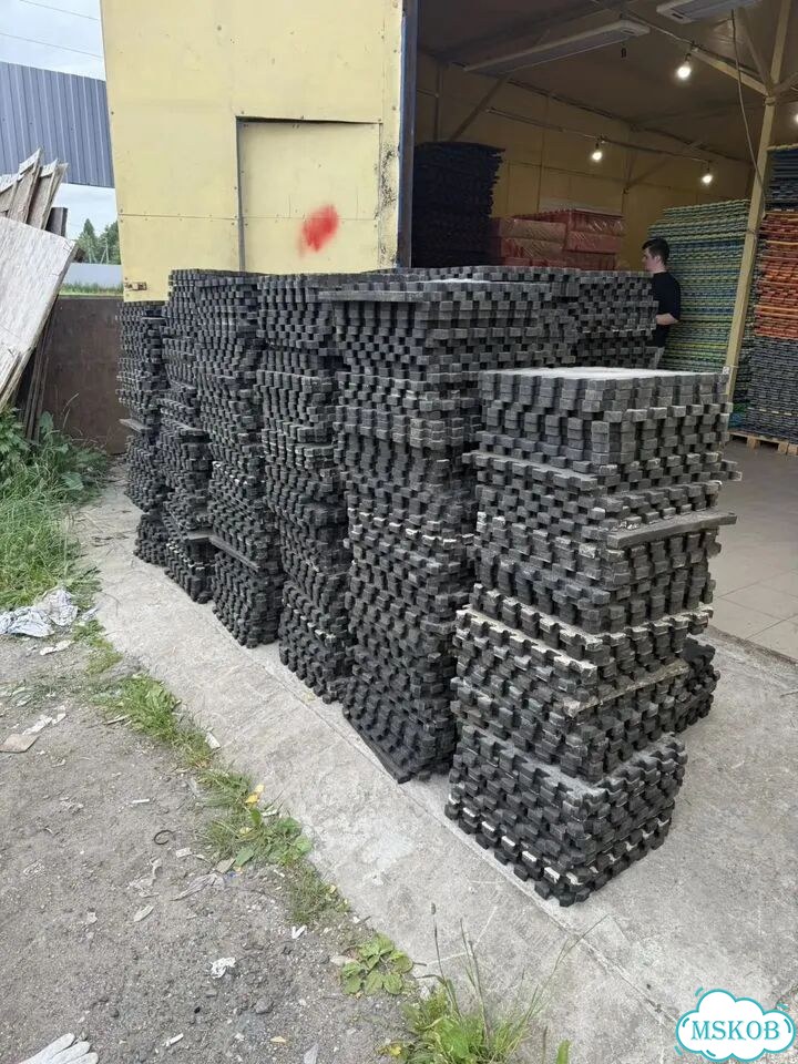 Коврик резиновый чёрный, толщина 20 мм (400*400) фото 1
