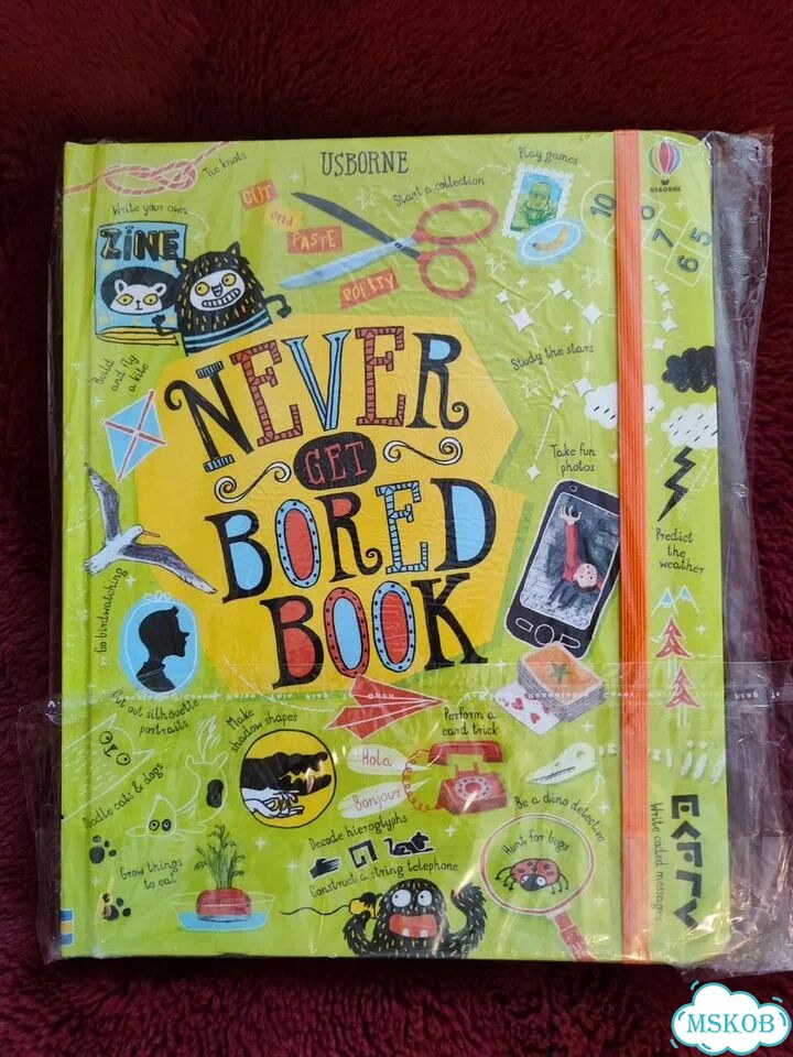 Книга на английском языке Never get bored book фото 1