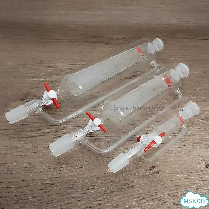 Лабораторная разделительная воронка стеклянная 10-1000 мл 25ml 19x19 фото 1