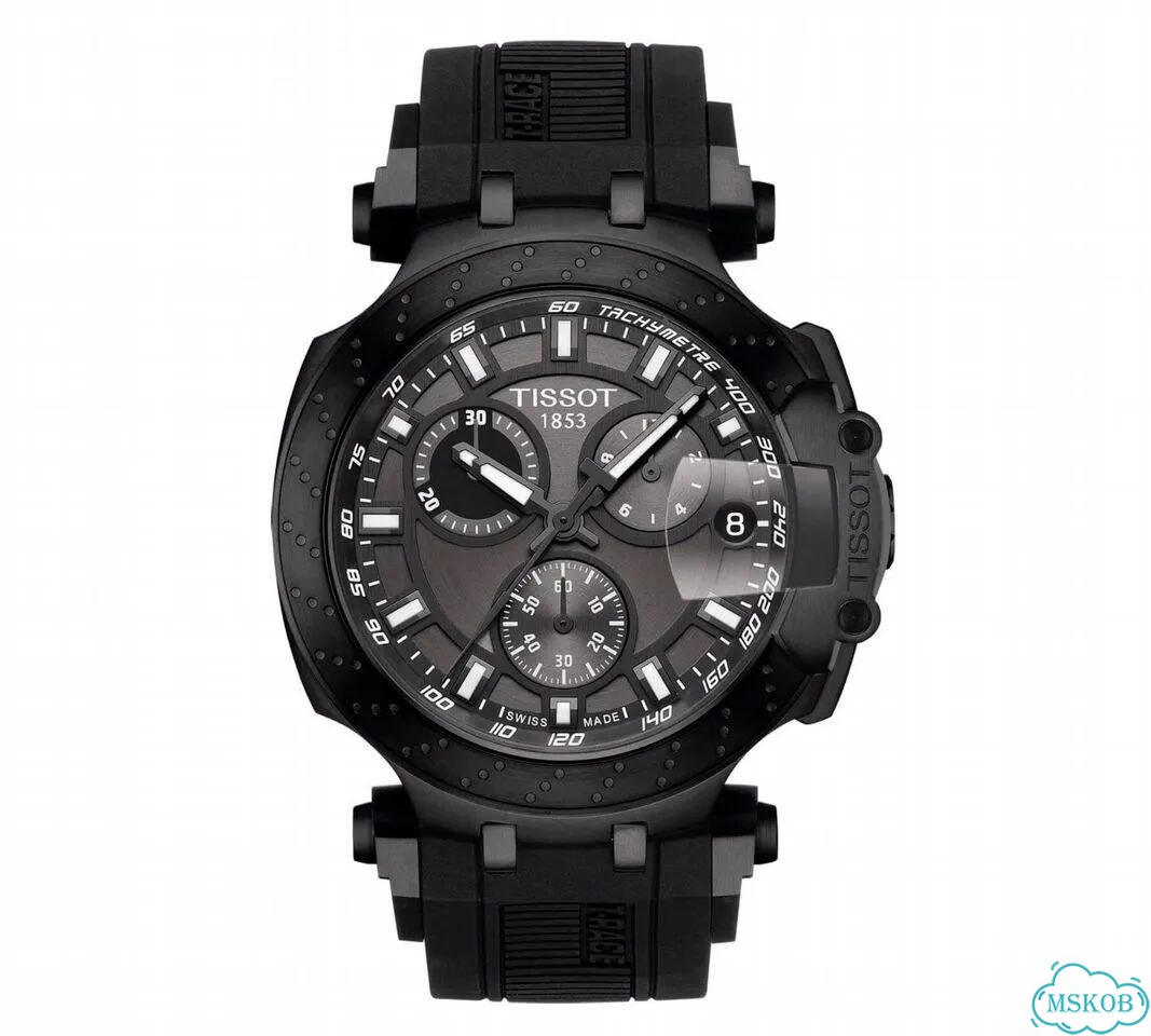 Tissot T-Race Chronograph серые 43мм - ориг фото 1