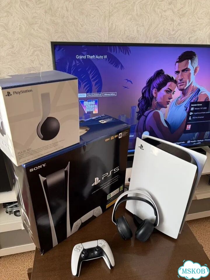 Sony playstation 5 digital edition + pulse 3D фото 1