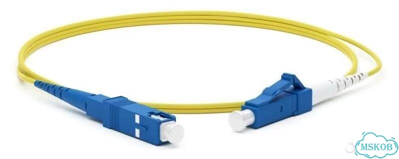 Патч-корд FC-S2-9-LC/UR-SC/UR-H-1M-lszh-YL волоко фото 1