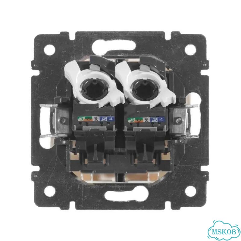 Розетка компьютерная 2-м сп Valena RJ45 кат.5E UT фото 2