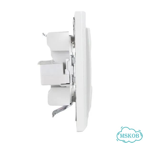 Розетка компьютерная 2-м сп Минск RJ45 бел. EKF E фото 3