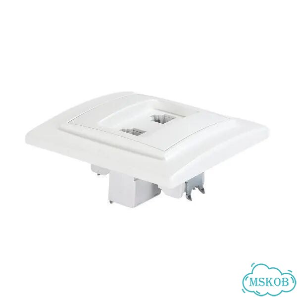 Розетка компьютерная 2-м сп Минск RJ45 бел. EKF E фото 6