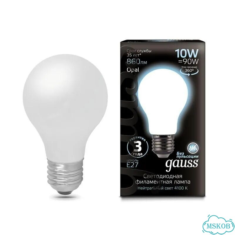 Лампа светодиодная филаментная Black Filament 10В фото 1