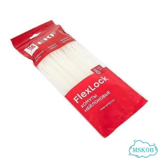 Хомут P6.6 4.8х250 FlexLock стандартный бел. (уп фото 3