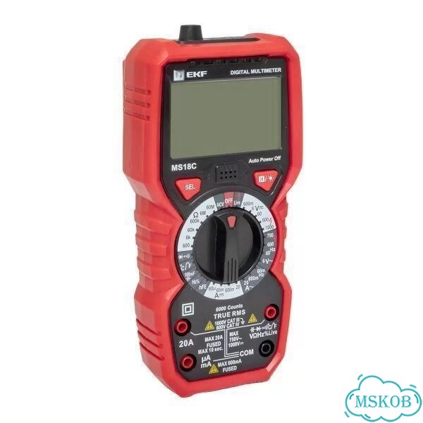Мультиметр цифровой MS18C Professional EKF In-180 фото 2