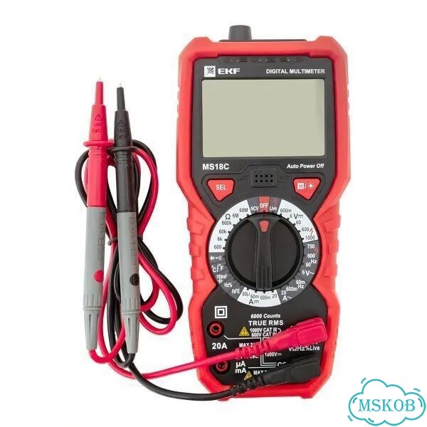 Мультиметр цифровой MS18C Professional EKF In-180 фото 9
