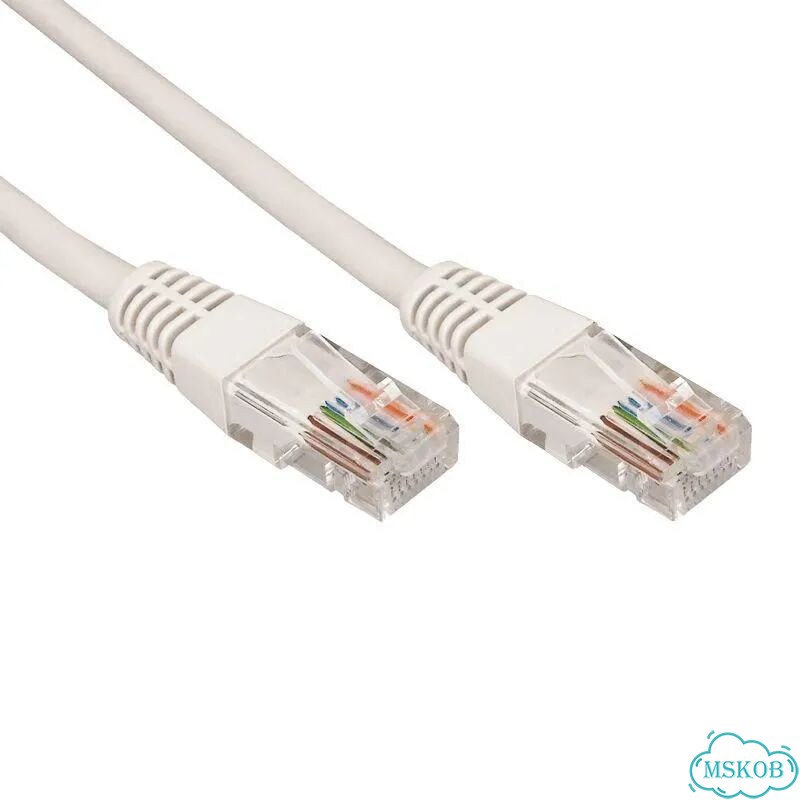 Патч-корд UTP 5e кат. литой 10м сер. Rexant 18-10 фото 1
