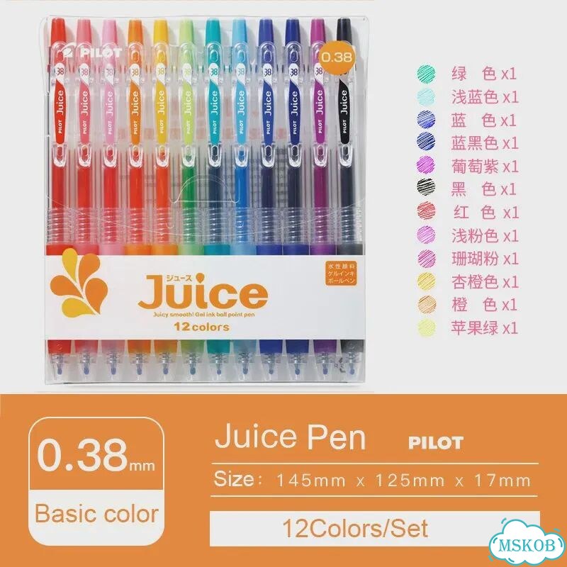 Pilot Juice Гелевые ручки 12 цветов, 0.38mm фото 1