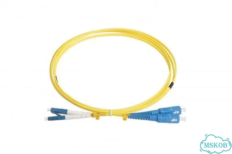 Патч-корд FC-D2-9-LC/UR-SC/UR-H-2M-lszh-YL волоко фото 1