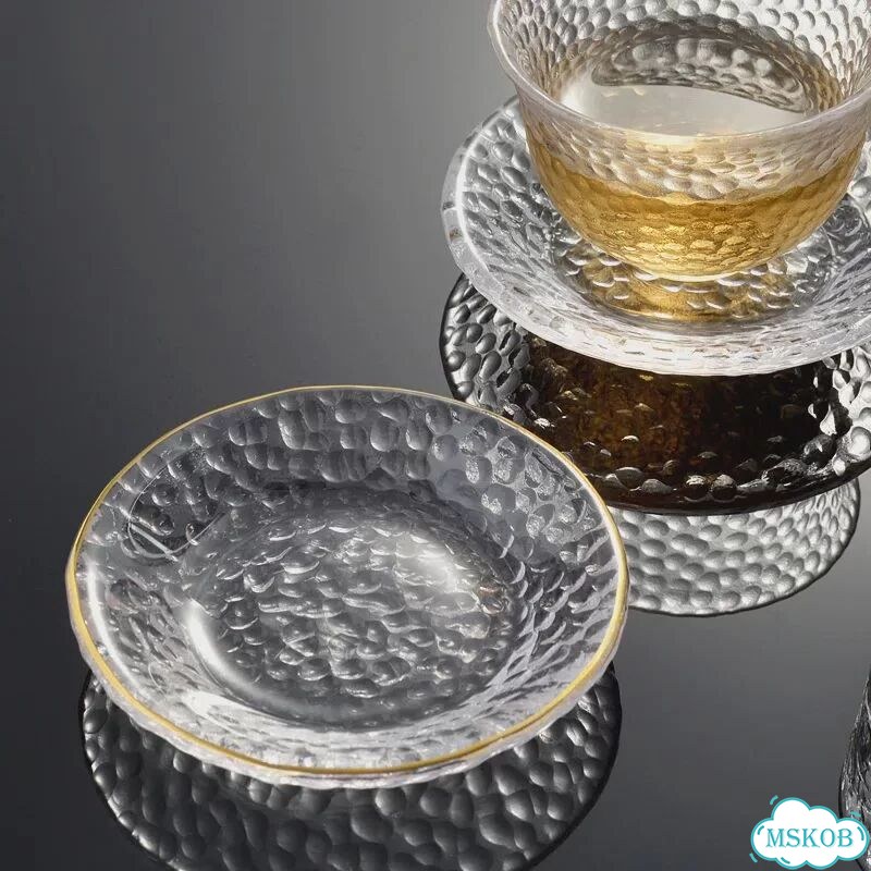 Круглое стеклянное блюдце AmoryLuz Point Tea Mat фото 4