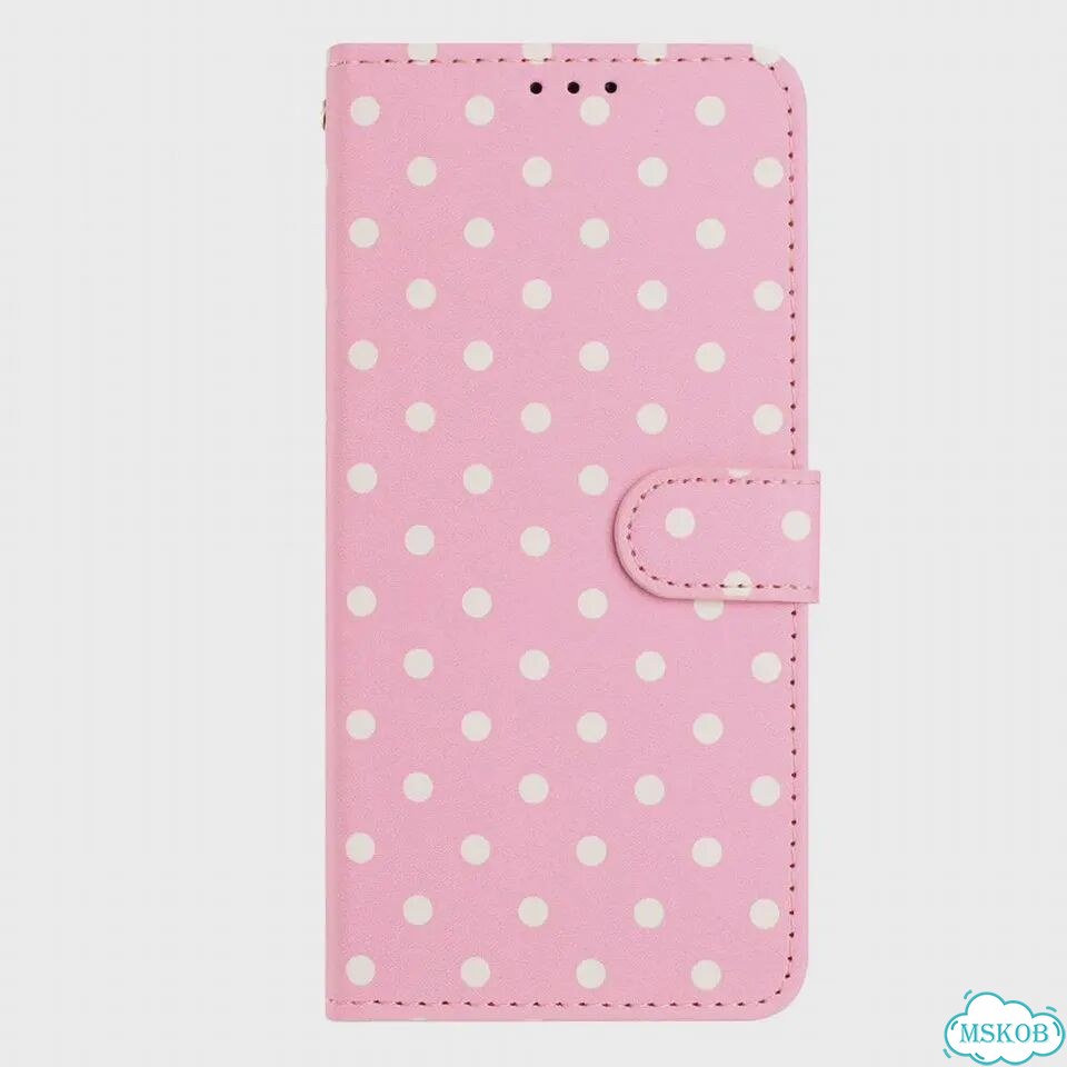 Чехол-бумажник для iPhone Air 17 Pro Max 16E 17E 16 Plus 15 14 13 12 11 Pro 7 8 SE с узором в гороше фото 1