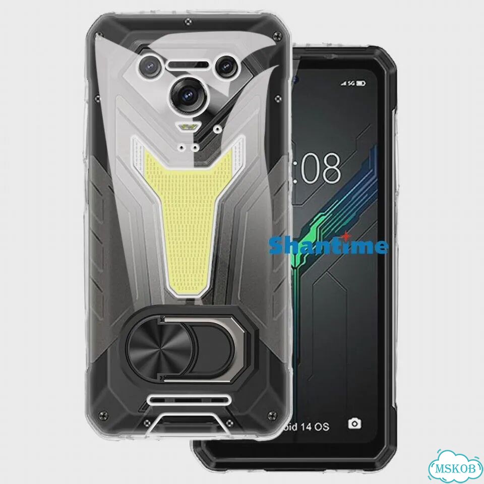 Чехол Ulefone Armor 34 Pro черный с кольцом фото 2