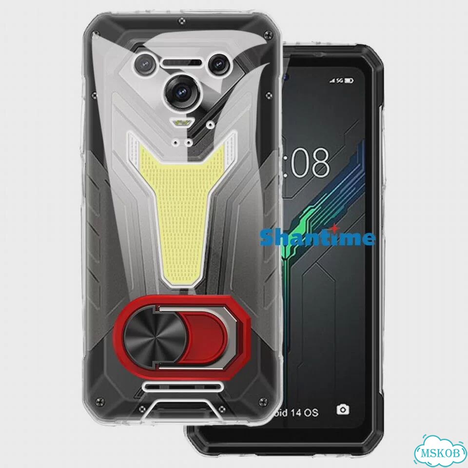 Чехол Ulefone Armor 34 Pro черный с кольцом фото 4
