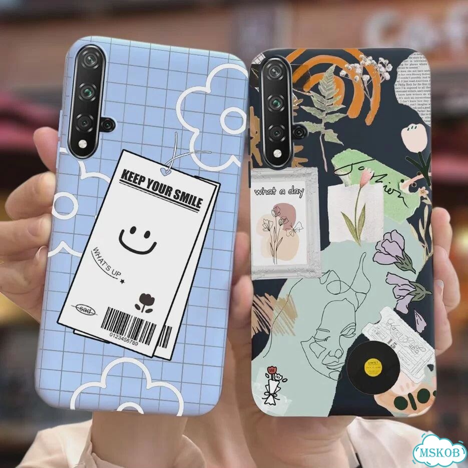 Чехол для Huawei Nova 5 T, Honor 20, модный художественный чехол, мягкий тонкий чехол для телефона H фото 4