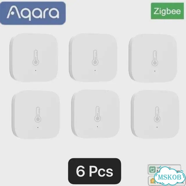 Aqara Датчик температуры и влажности Zigbee, 6 шт фото 1