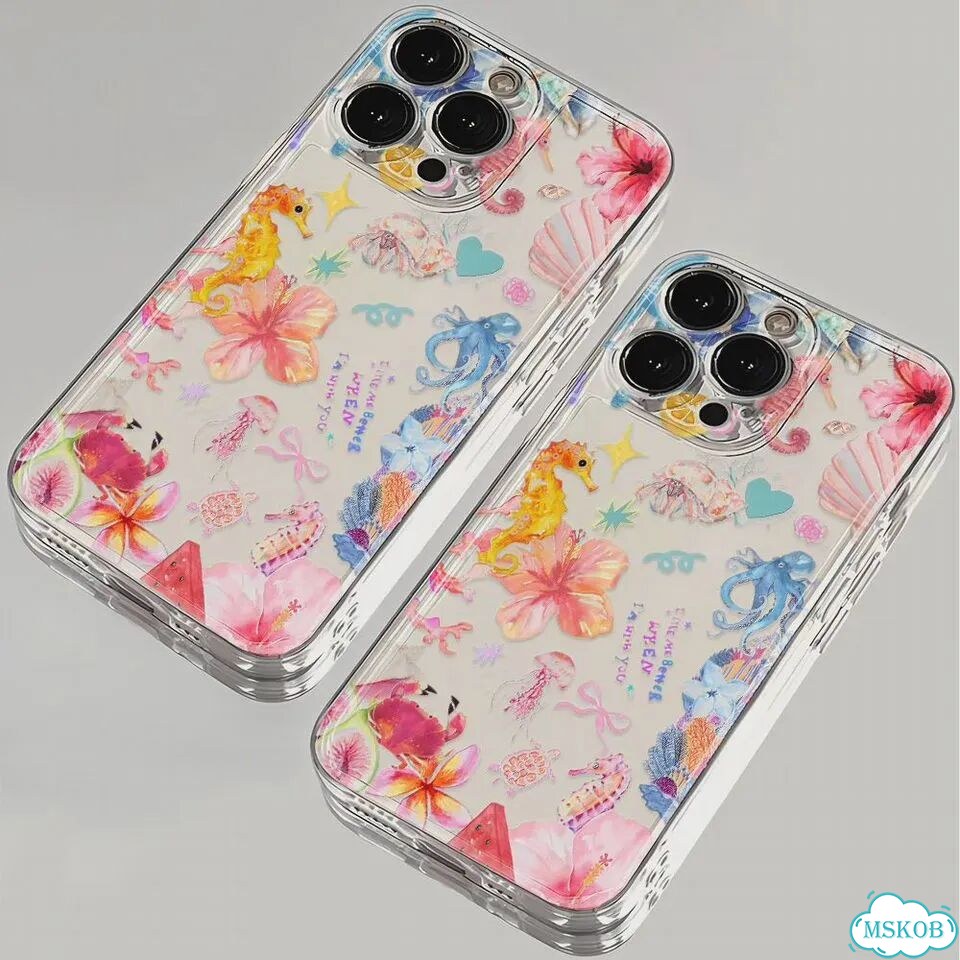 Летний чехол для телефона с рисунком черепахи для iPhone 16, 15, 14, 13, 12, 11, Mini Pro Max X XR X фото 3