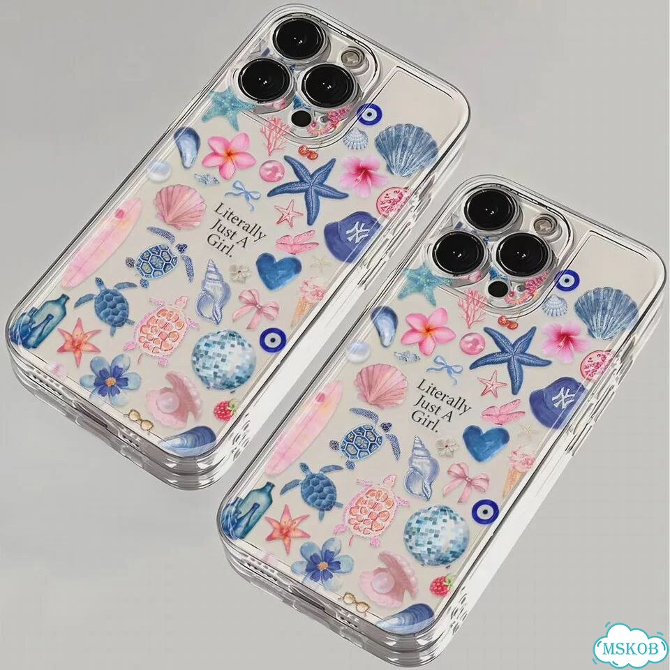 Летний чехол для телефона с рисунком черепахи для iPhone 16, 15, 14, 13, 12, 11, Mini Pro Max X XR X фото 6