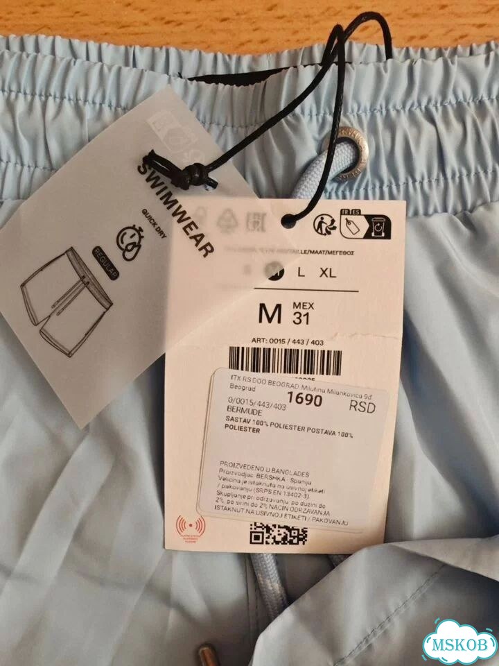 Плавательные шорты женские Bershka р-р M фото 3