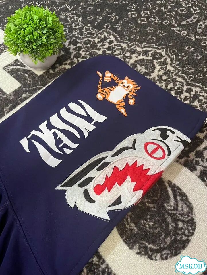 Зип худи bape tiger фиолетовый фото 4