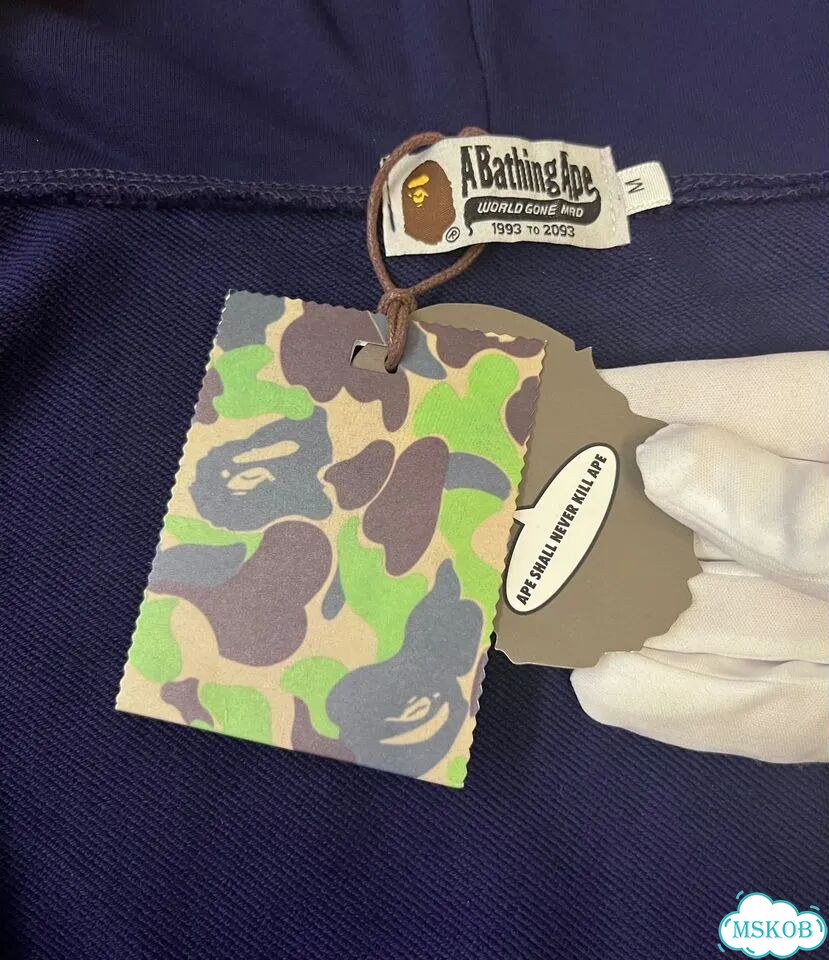 Зип худи bape tiger фиолетовый фото 8