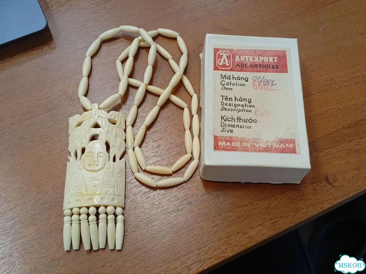 Бусы из кости Будда втетнам фото 2