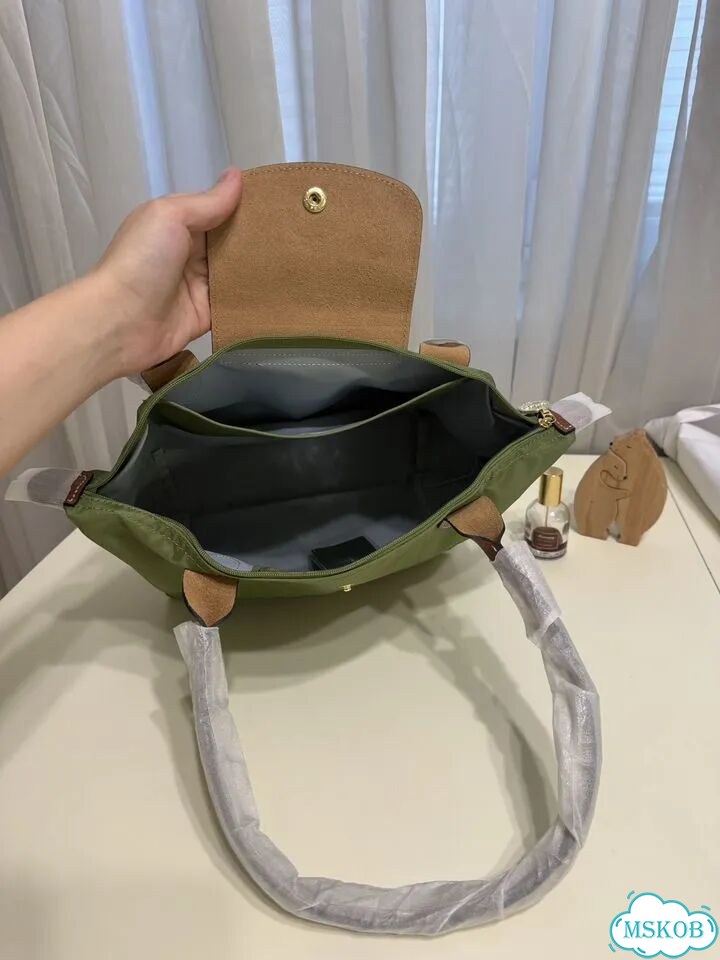 Сумка Longchamp Le Pliage M (фисташковая) фото 11