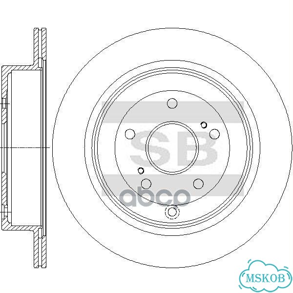Диск тормозной мин по 2шт SD4820 Sangsin brake фото 1