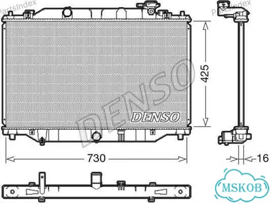 Радиатор охлаждения двигателя denso DRM44039 фото 1