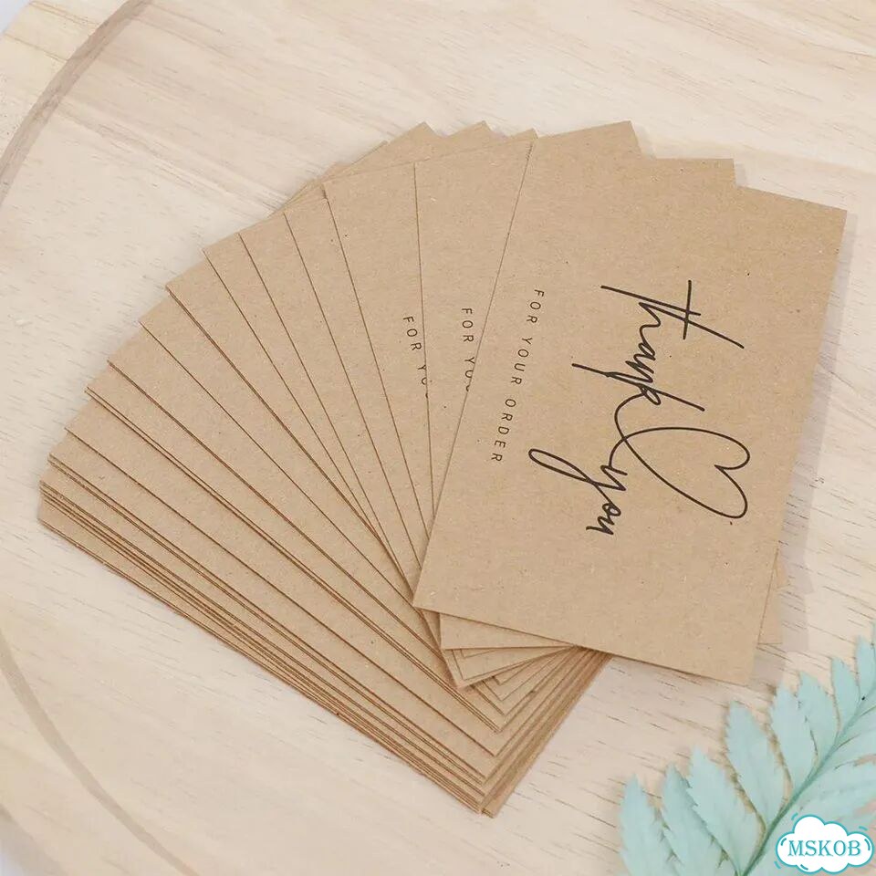 Этикетки спасибо из крафтовой бумаги, 30 шт. 30PCS type 4 фото 2