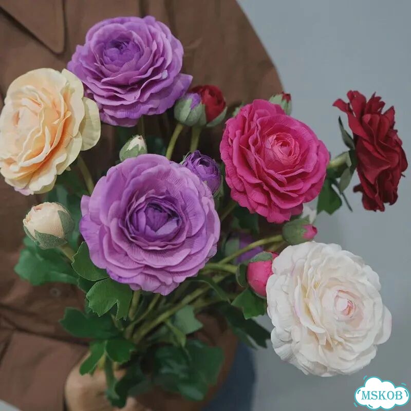 Искусственные цветы лотоса linanuo 4 шт. Белый, Pink фото 3