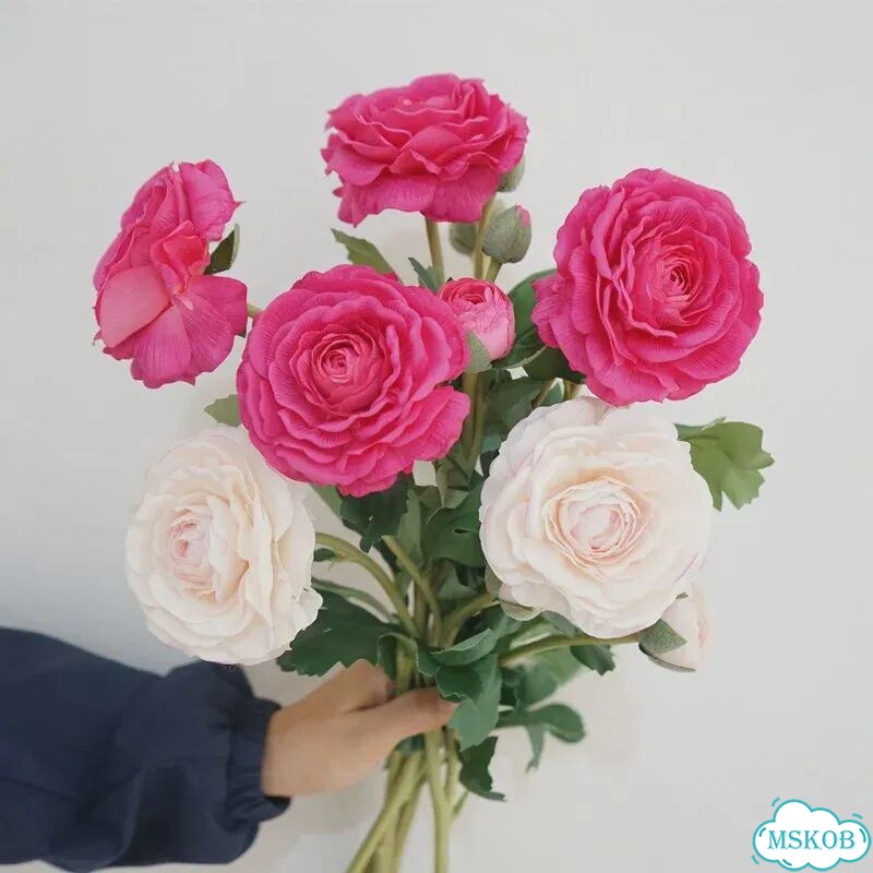Искусственные цветы лотоса linanuo 4 шт. Белый, Pink фото 7