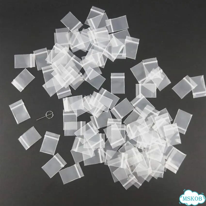 Tetp мини прозрачные пакеты ziplock для украшений 100 шт. 3x3.5cm фото 6