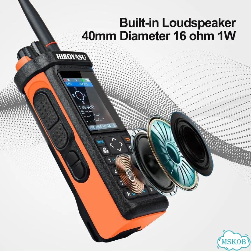 Рация Hiroyasu HI-UV850 Pro Bluetooth 10W Orange фото 4