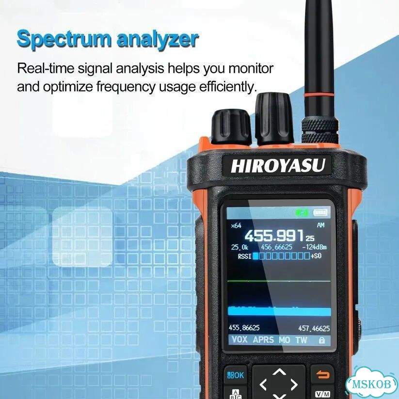 Рация Hiroyasu HI-UV850 Pro Bluetooth 10W Orange фото 5