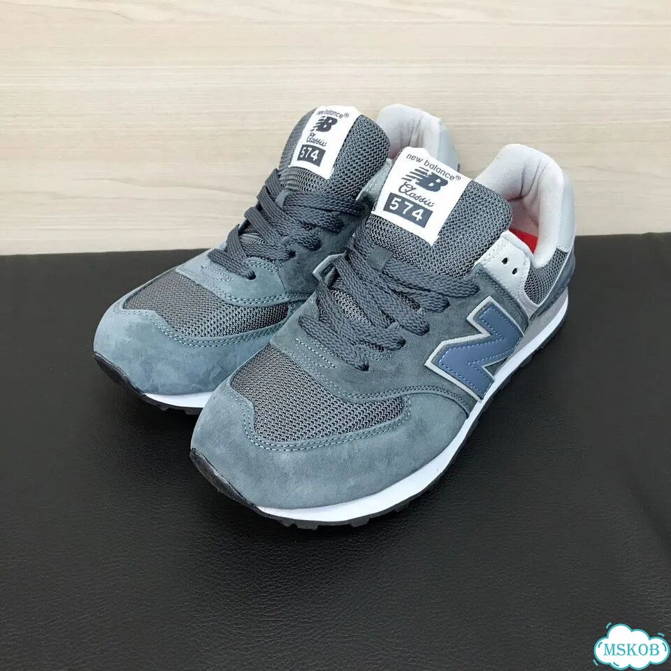 Кроссовки New Balance 574 мужские серые фото 3