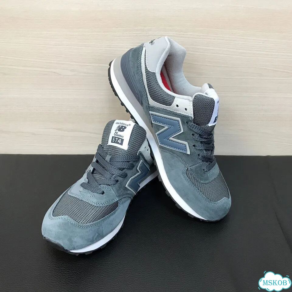 Кроссовки New Balance 574 мужские серые фото 5