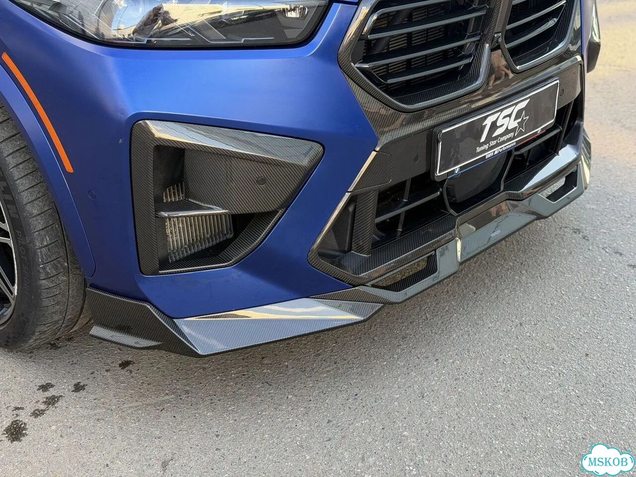 Вставки боковые BMW X5M F95 рест сухой карбон SQ фото 2