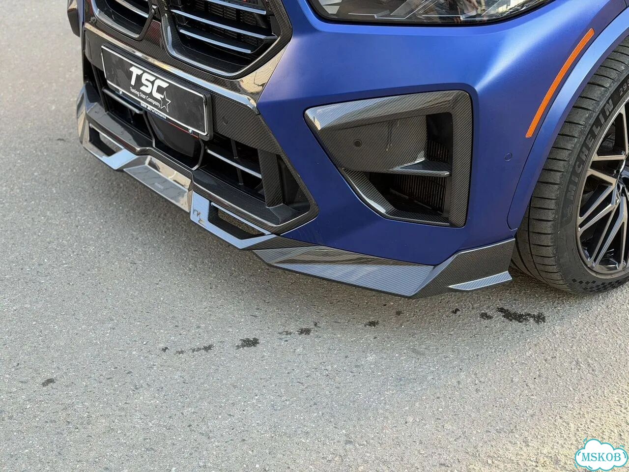 Вставки боковые BMW X5M F95 рест сухой карбон SQ фото 4