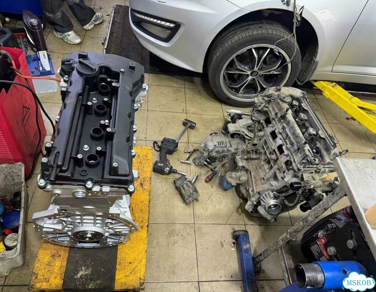 Двигатель G4KE 2.4 л для Kia Optima Sorento фото 7