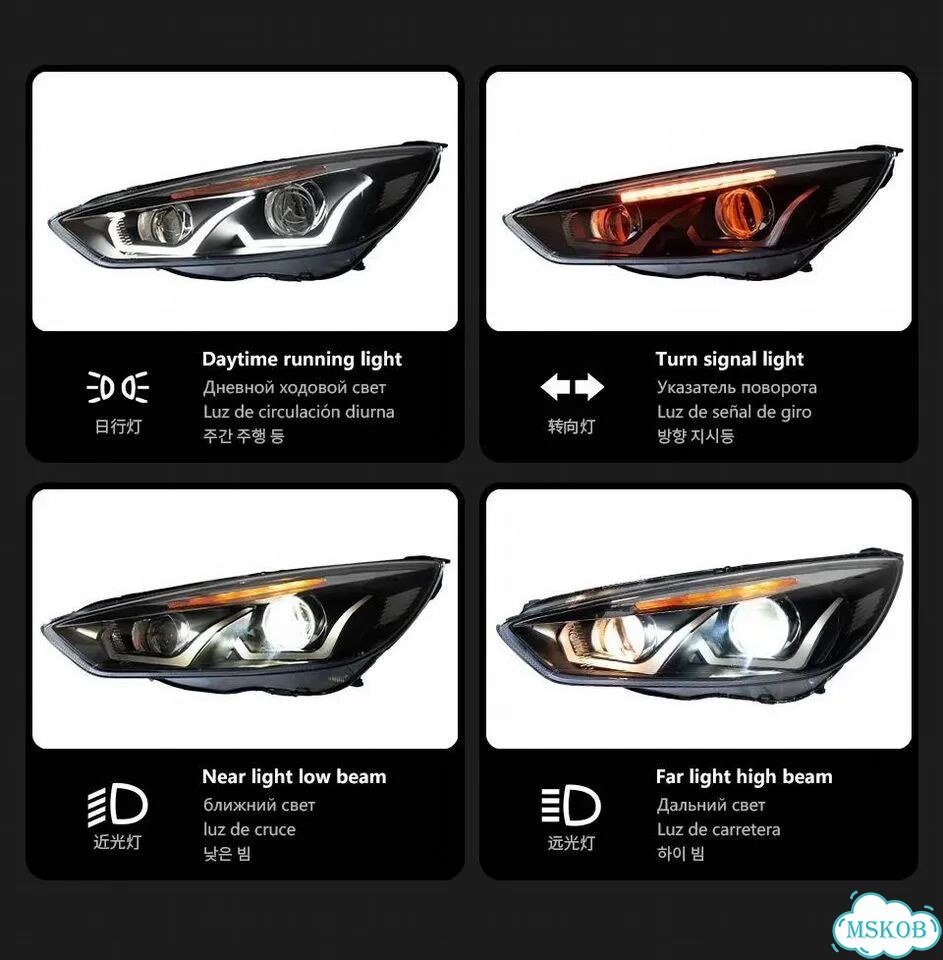 Фары Ford Focus 3 Full LED рестайлинг 14-19 фото 9