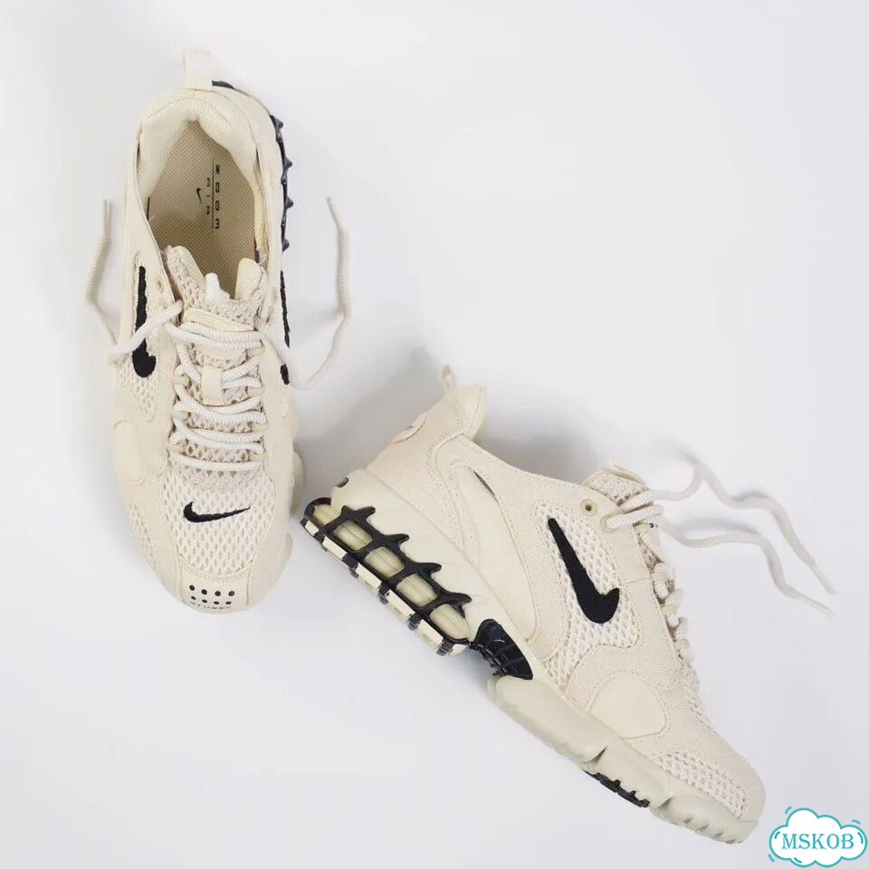 Nike x Stussy Air Zoom Spiridon Cage 2 Cream Black фото 5