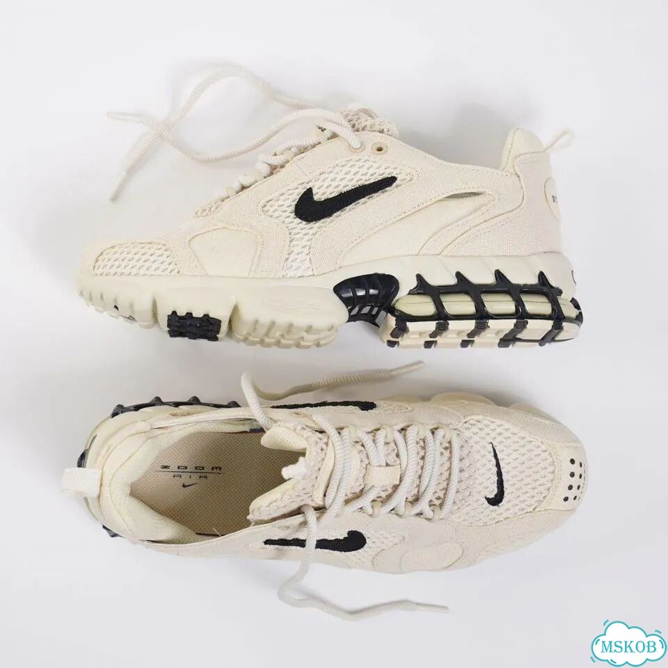 Nike x Stussy Air Zoom Spiridon Cage 2 Cream Black фото 8