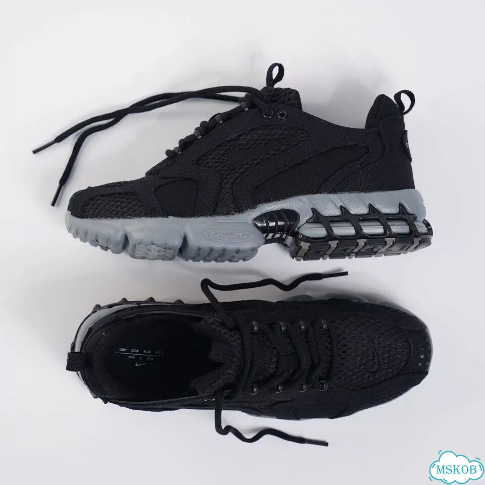 Nike x Stussy Air Zoom Spiridon Cage 2 Black Grey фото 3